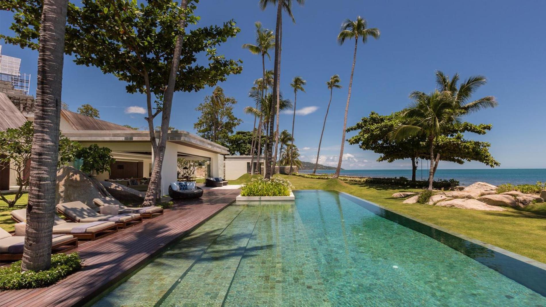 Fashionable Villa Malabar Beachfront 5 Bedrooms Plus 2 Kid'S Bedrooms Laem Sor Exterior photo